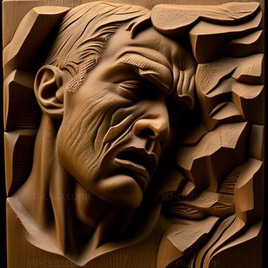 3D мадэль Эдвард Грин Мальбоун, американский художник. (STL)